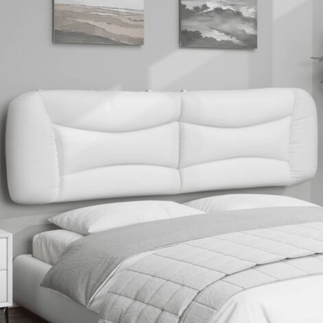 Coussin de tête de lit blanc 180cm similicuir