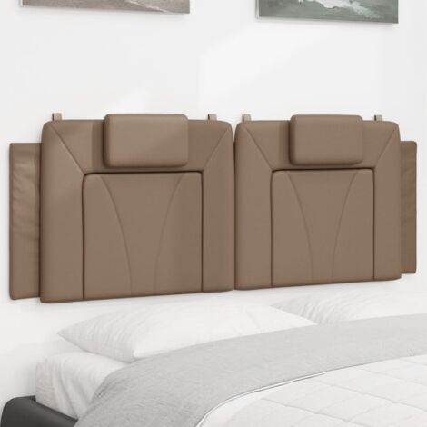 Coussin de tête de lit cappuccino 120cm similicuir