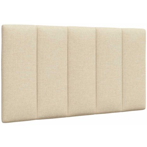 Coussin De Tête De Lit Crème 90 Cm - Housse Tissu Polyester, Rembourrage Fibre - Pour Lit Sans Tête, Lecture, Décoration Murale