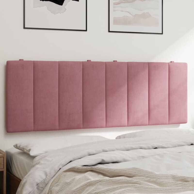 vidaXL Kopfteil-Kissen "Hanko" Rosa 120 cm Samt