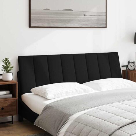 Coussin de tête de lit Hanko noir 160 cm tissu CFW25999