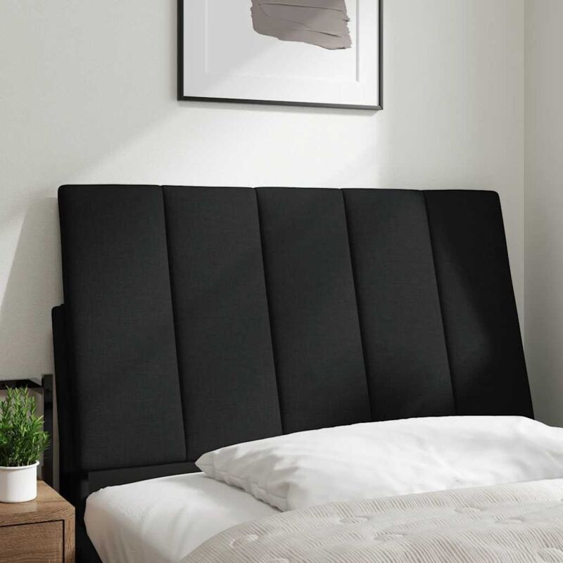 Coussin de tête de lit Hanko noir 90 cm tissu CFW38241