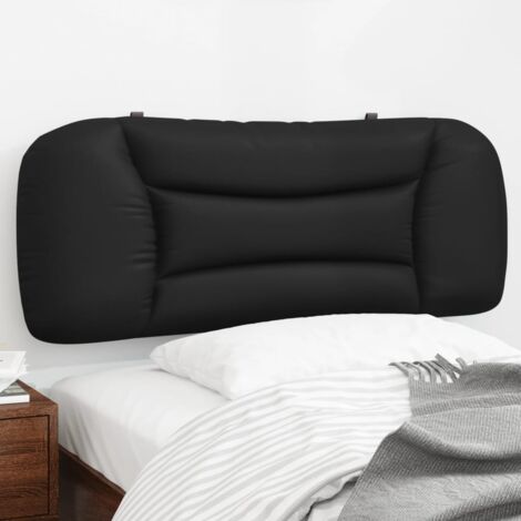 Coussin de tête de lit noir 100cm similicuir