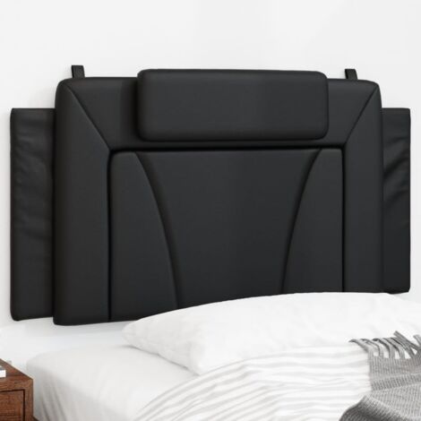 Coussin de tête de lit noir 100cm similicuir