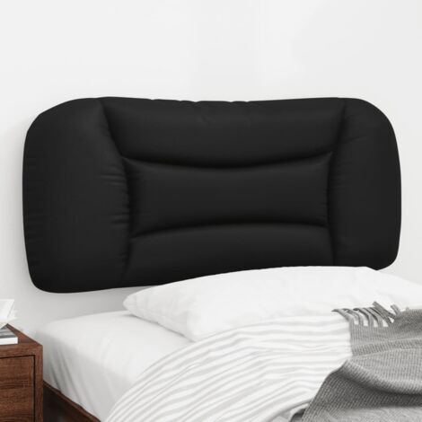 Coussin de tête de lit noir 80cm similicuir