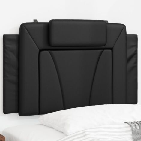 Coussin de tête de lit noir 90cm similicuir