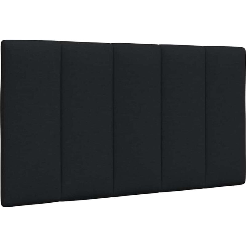 Coussin de tête de lit noir 90 cm tissu - Vidaxl
