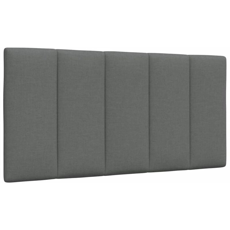 Coussin de tête de lit gris foncé 100 cm tissu Vidaxl
