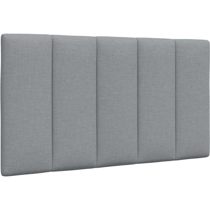 Coussin de tête de lit gris clair 90 cm tissu - Vidaxl