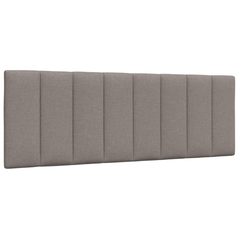Coussin de tête de lit Hanko taupe 140 cm tissu vidaXL