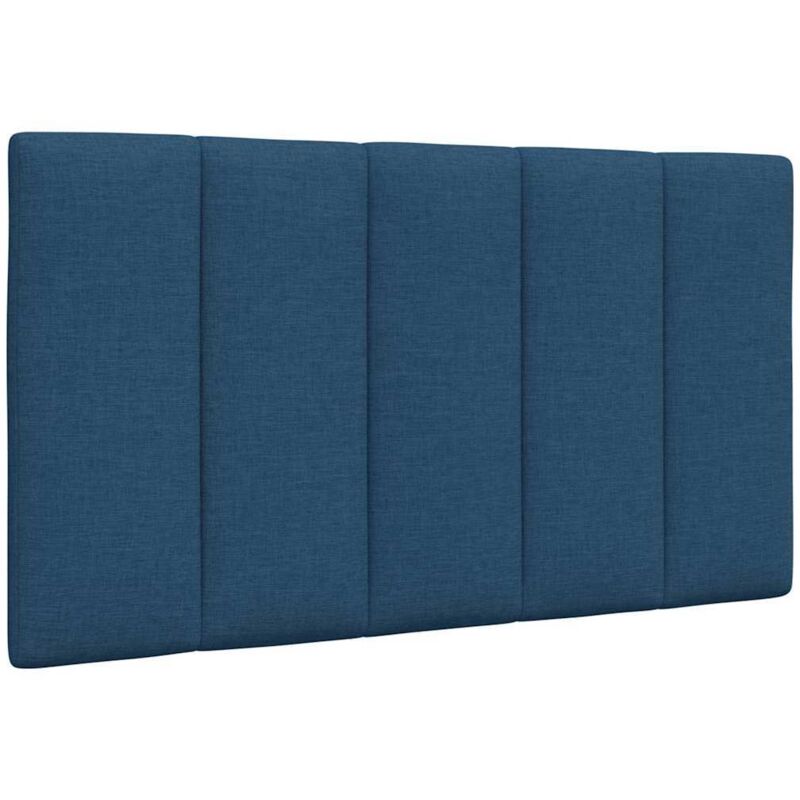 Coussin de tête de lit bleu 80 cm tissu Vidaxl