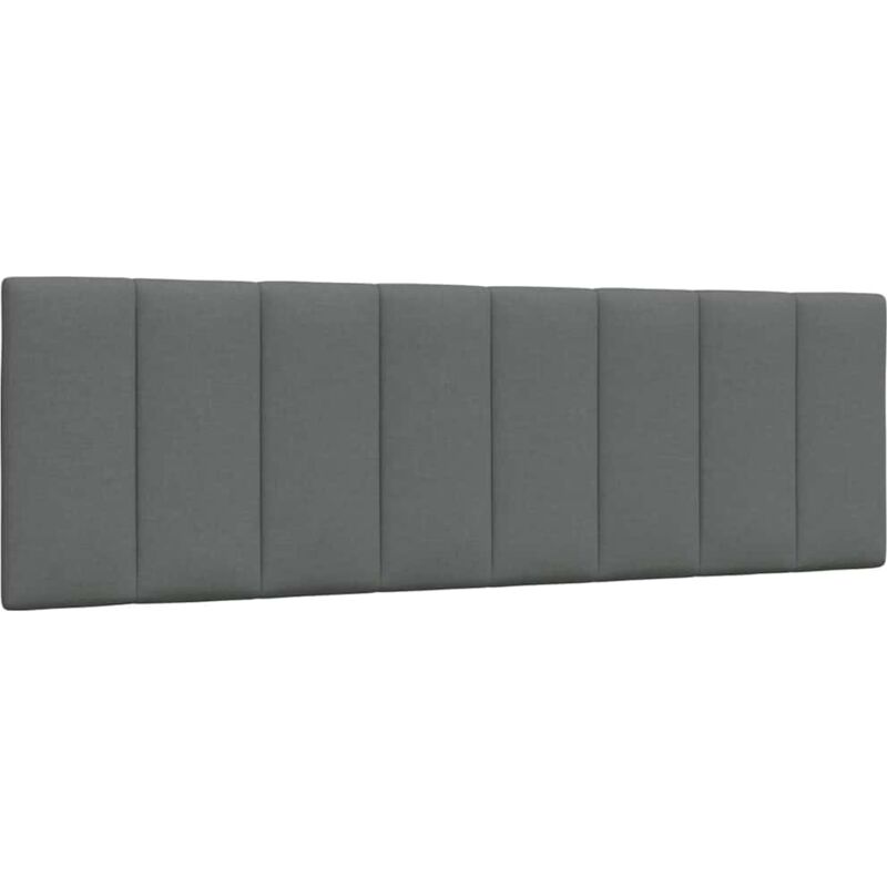 Coussin de tête de lit gris foncé 160 cm tissu Vidaxl