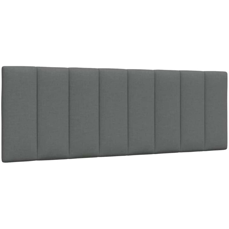 Coussin de tête de lit gris foncé 120 cm tissu Vidaxl