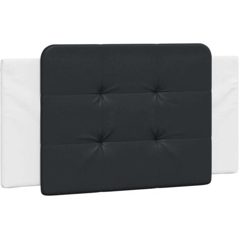 Coussin de tête de lit Zadar noir et blanc 100 cm similicuir CFW82778