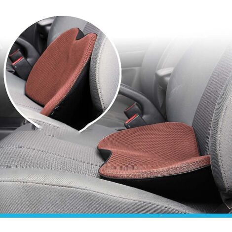 Coussin de voiture mini, petit coussin, rehausseur de dossier, quatre saisons, avec coussin de conduite, petit coussin marron