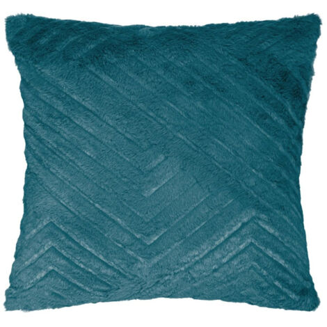 Coussin Déco 3D à Motifs "Four Geo" 45x45cm Bleu