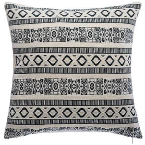 Coussin Déco Déhoussable "Ethniko" 40x40cm Vert
