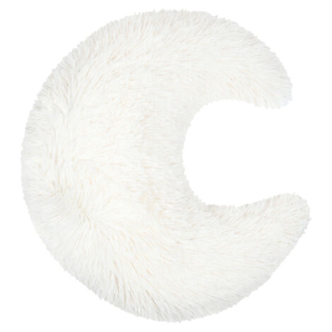 Coussin déco enfant en forme de lune Ecru 45x45 cm