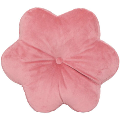 Coussin Déco Enfant "Fleur" 38cm Rose