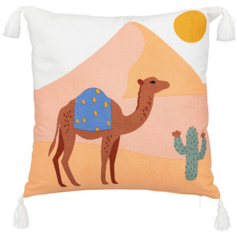 Coussin Déco Enfant "Marrakech" 40x40cm Multicolore