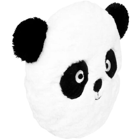 Coussin Déco Enfant "Panda" 27cm Blanc & Noir
