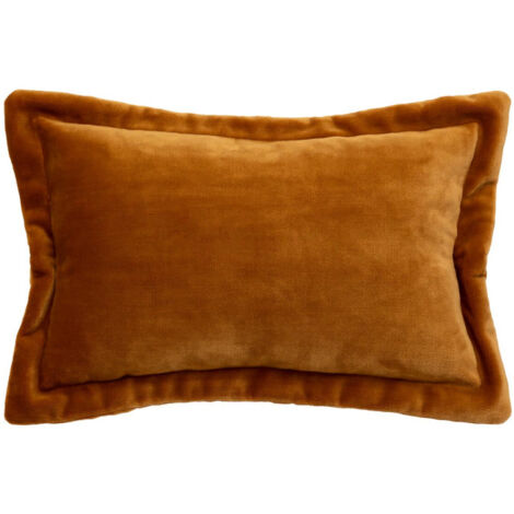 Coussin Déco Flanelle "Cuddly" 38x58cm Jaune Cumin