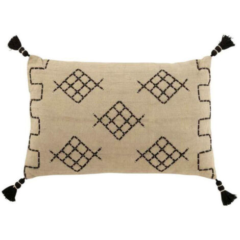 Coussin Déco "Forme Graphique" 40x60cm Gris
