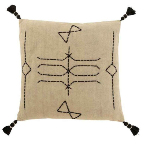 Coussin Déco "Forme Graphique" 50x50cm Gris