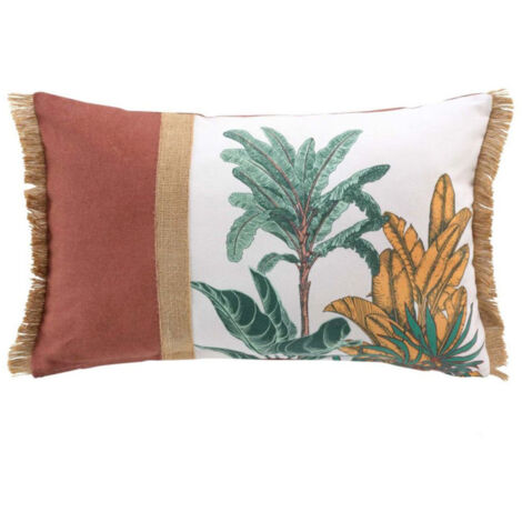 Coussin Déco Franges "Palmanova" 30x50cm Multicolore