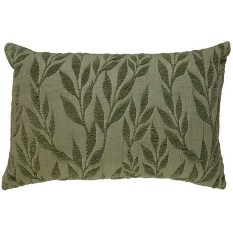 Coussin Déco Jacquard "Lethon" 38x58cm Vert Clair