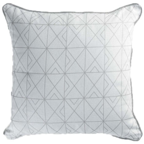Coussin Déco "Quadris" 40x40cm Blanc
