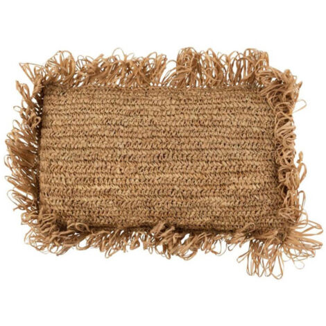 Coussin Déco "Raphia" 30x50cm Naturel