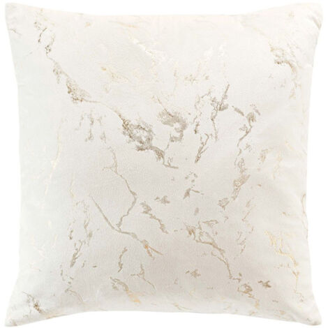 Coussin Déco Velours "Marius" 45x45cm Beige
