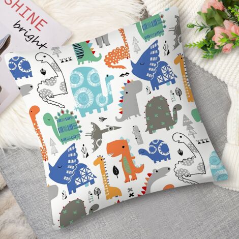 Coussin décoratif animaux adorables, pastel