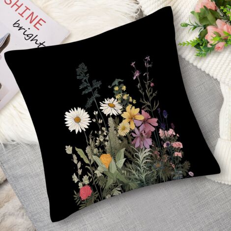 Coussin décoratif boutons d’or, jaune