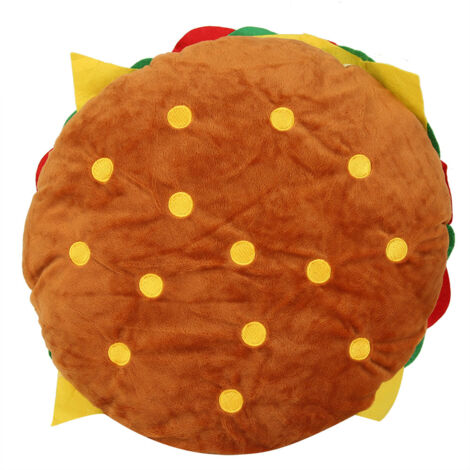 Coussin Décoratif Burger Moelleux pour Canapé - Oreiller Lombaire Enfant