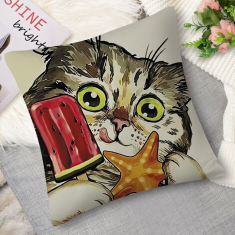 Coussin décoratif chiens rigolos