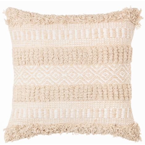 Coussin décoratif Cot Sand, coton, boho, 40 x 40 cm