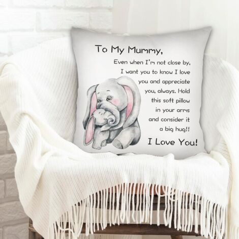 Coussin décoratif déhoussable pour la Saint-Valentin, mariage, anniversaire