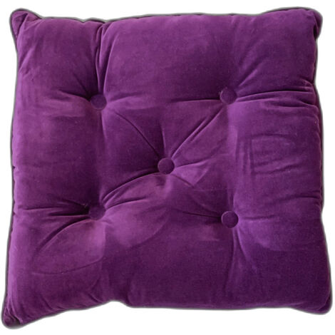 Coussin Décoratif En Velours - Violet - 45 x 45 cm