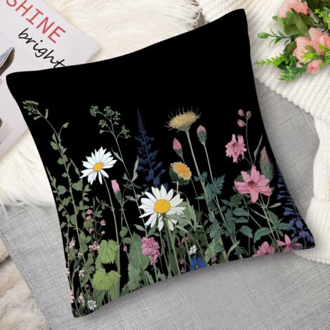 Coussin décoratif floral romantique