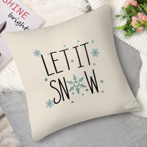 Coussin décoratif gnome et cadeau, festif