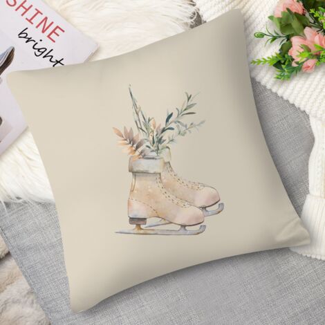 Coussin décoratif hérisson sous la neige