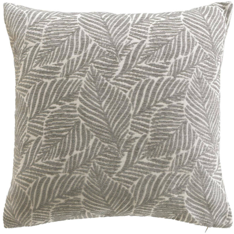 Douceur D'intérieur - Coussin décoratif, motif jacquard de feuilles, 40 x 40 cm