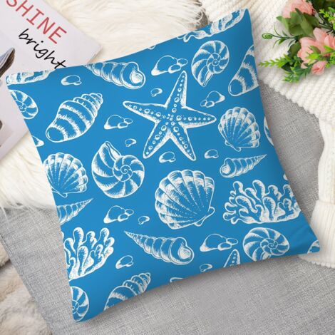 Coussin décoratif orque rétro, noir et blanc