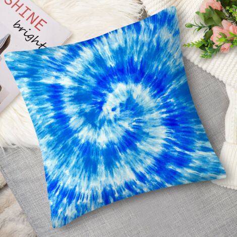 Coussin décoratif tie-dye été, coloré