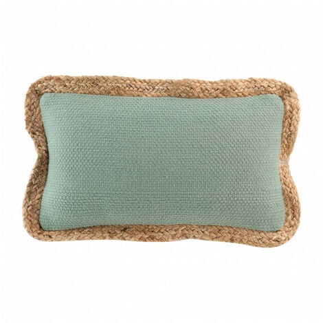 BRICOLINE Coussin Déhoussable (30 x 50 cm) Akina Naturel, Coton & Polyester avec Jute - 30x50cm - Naturel