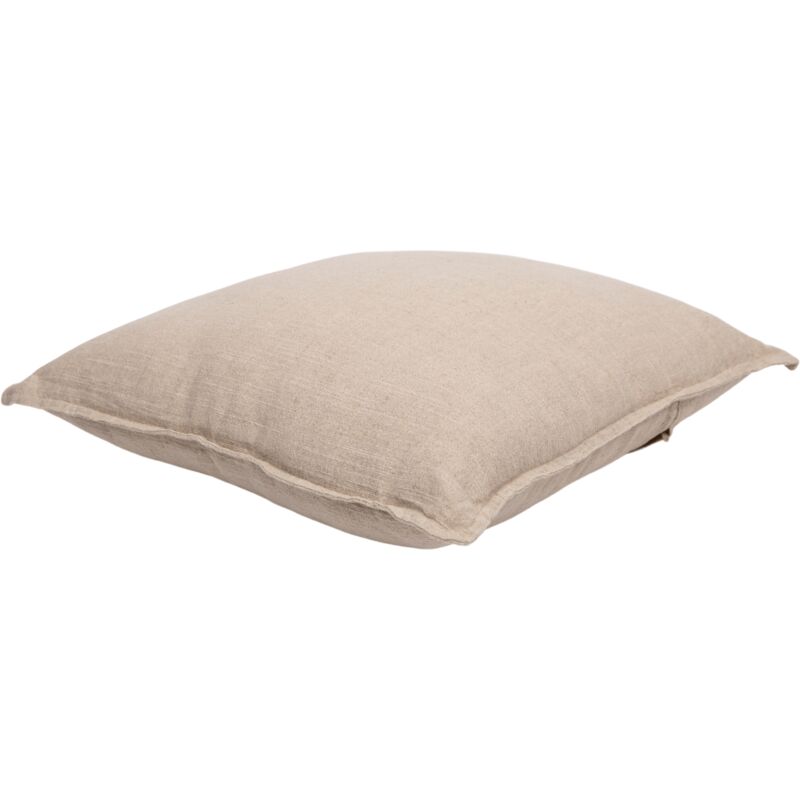 Coussin déhoussable en lin Beige 45x45 cm