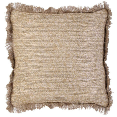 Coussin Déhoussable "Raphia" 40x40cm Naturel