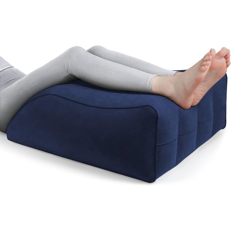 Coussin d'élévation des Jambes, Coussins gonflables, Confortables pour Dormir, améliorer la Circulation Sanguine et réduire Le gonflement, adapté